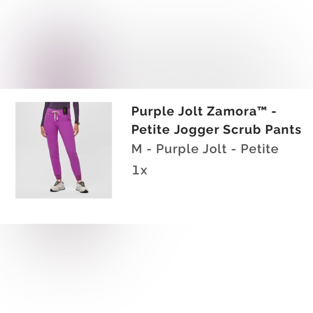 PURPLE JOLT: Figs Scrub Set Catarina/Zamora- (M/MP)